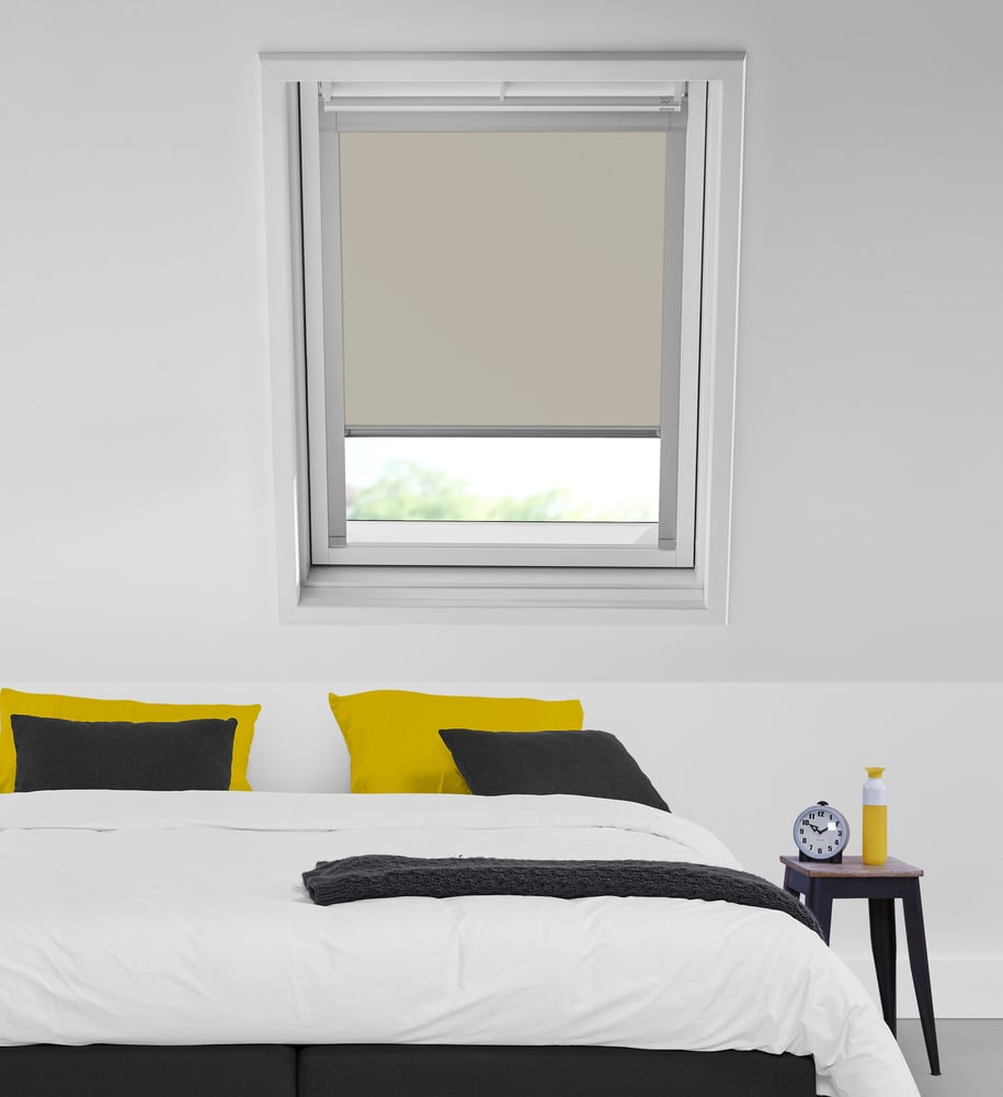 Tagvindue rullegardin til VELUX® - Lysegrå VE511