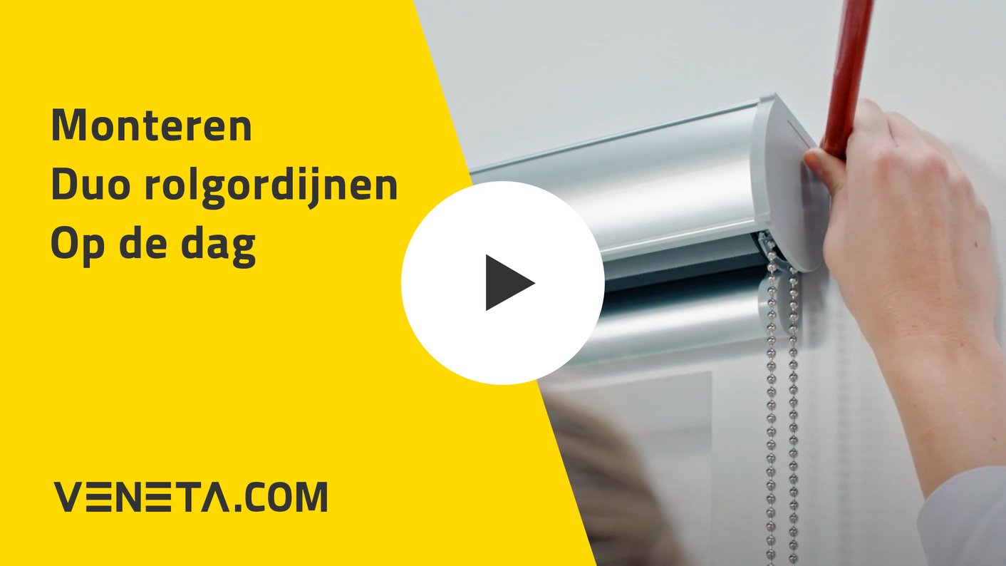 Montagehandleiding duo rolgordijnen op de dag