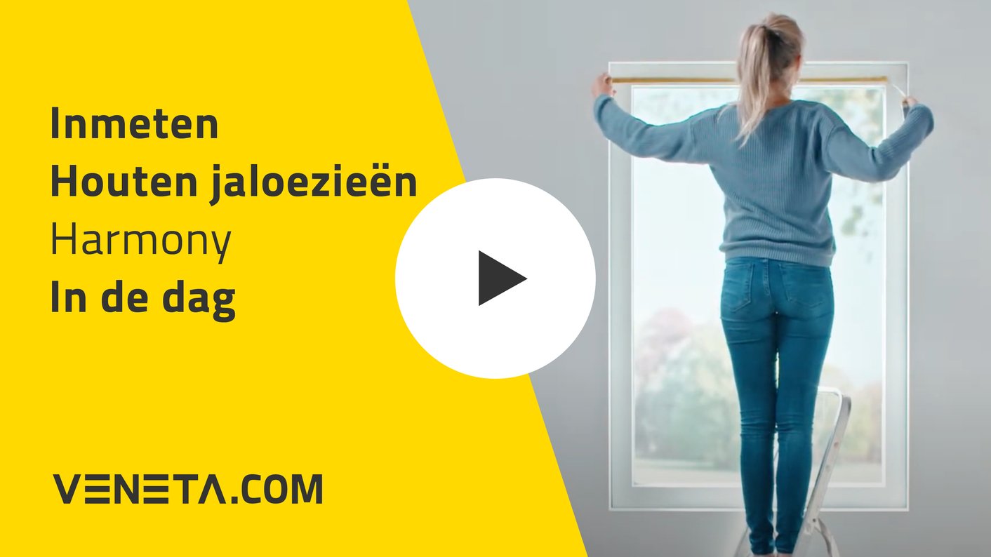 Instructie inmeten houten jaloezieën in de dag