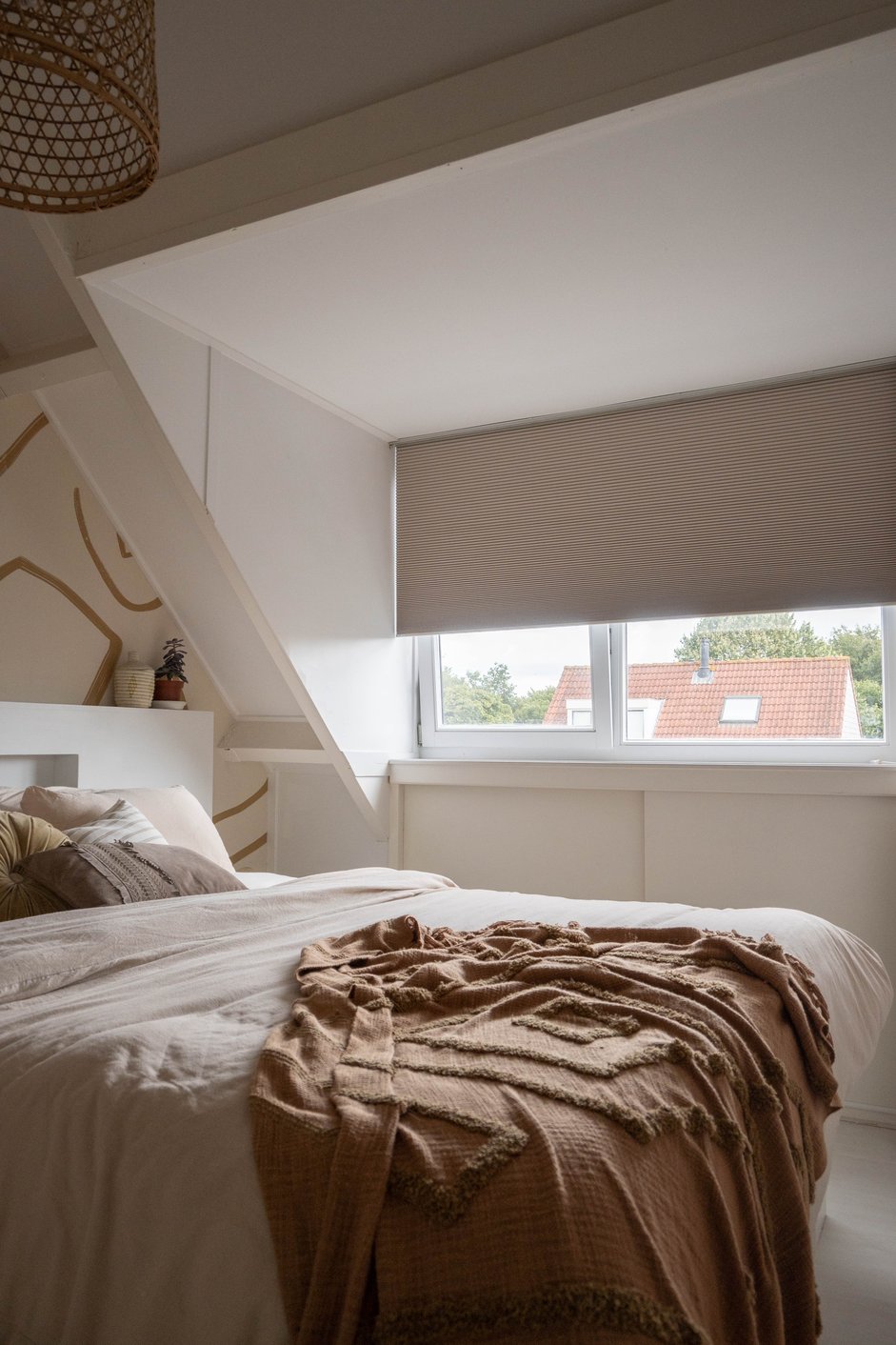 Plisségordijnen slaapkamer