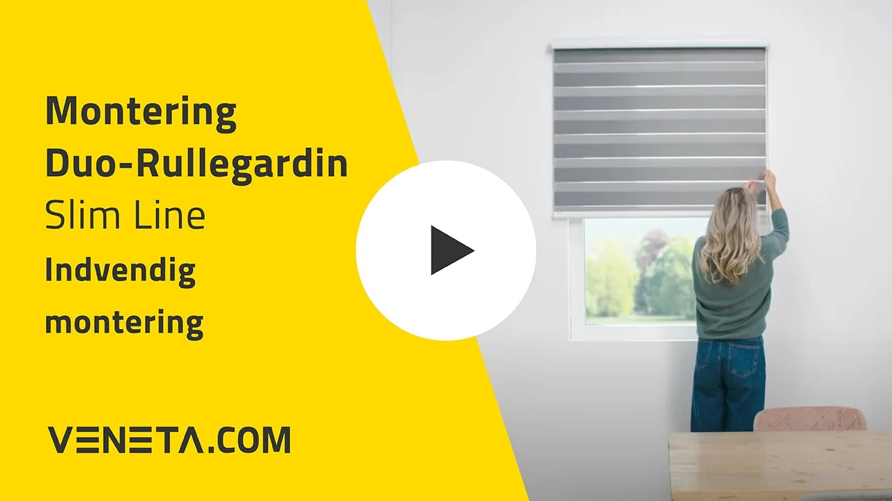 Monteringsvejledning duo-rullegardiner Slim Line ved udvendig montering