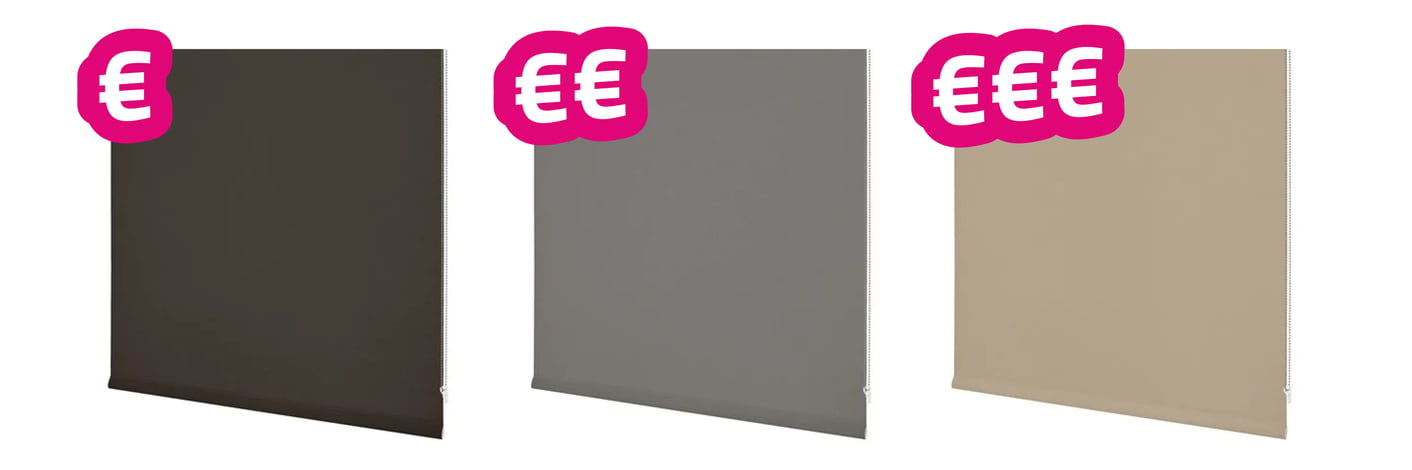 (Duo) rolgordijnen voor elke portemonnee"