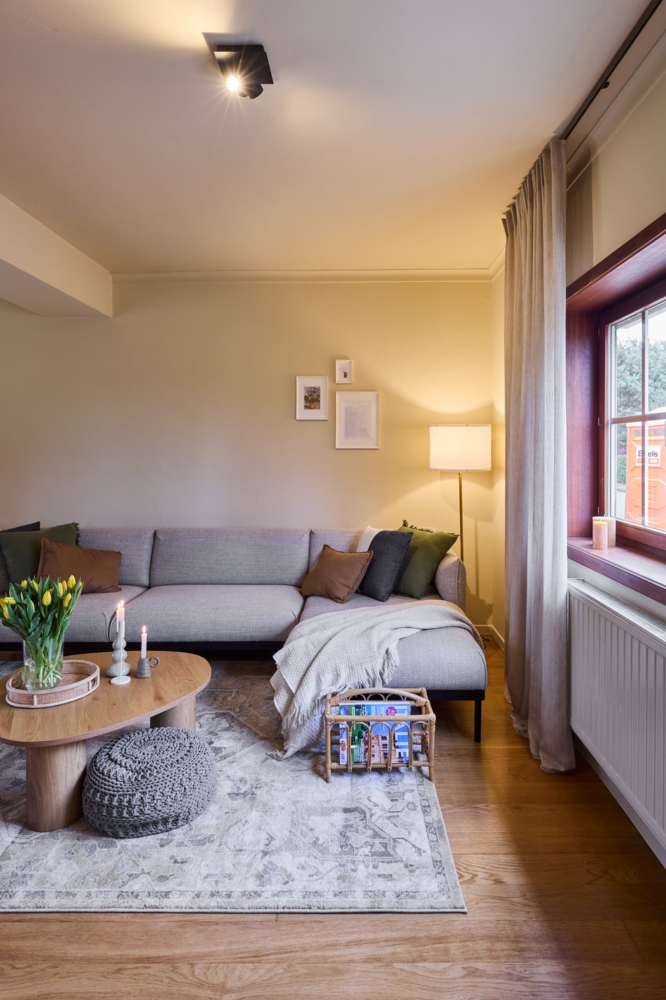 Gordijnen in de woonkamer