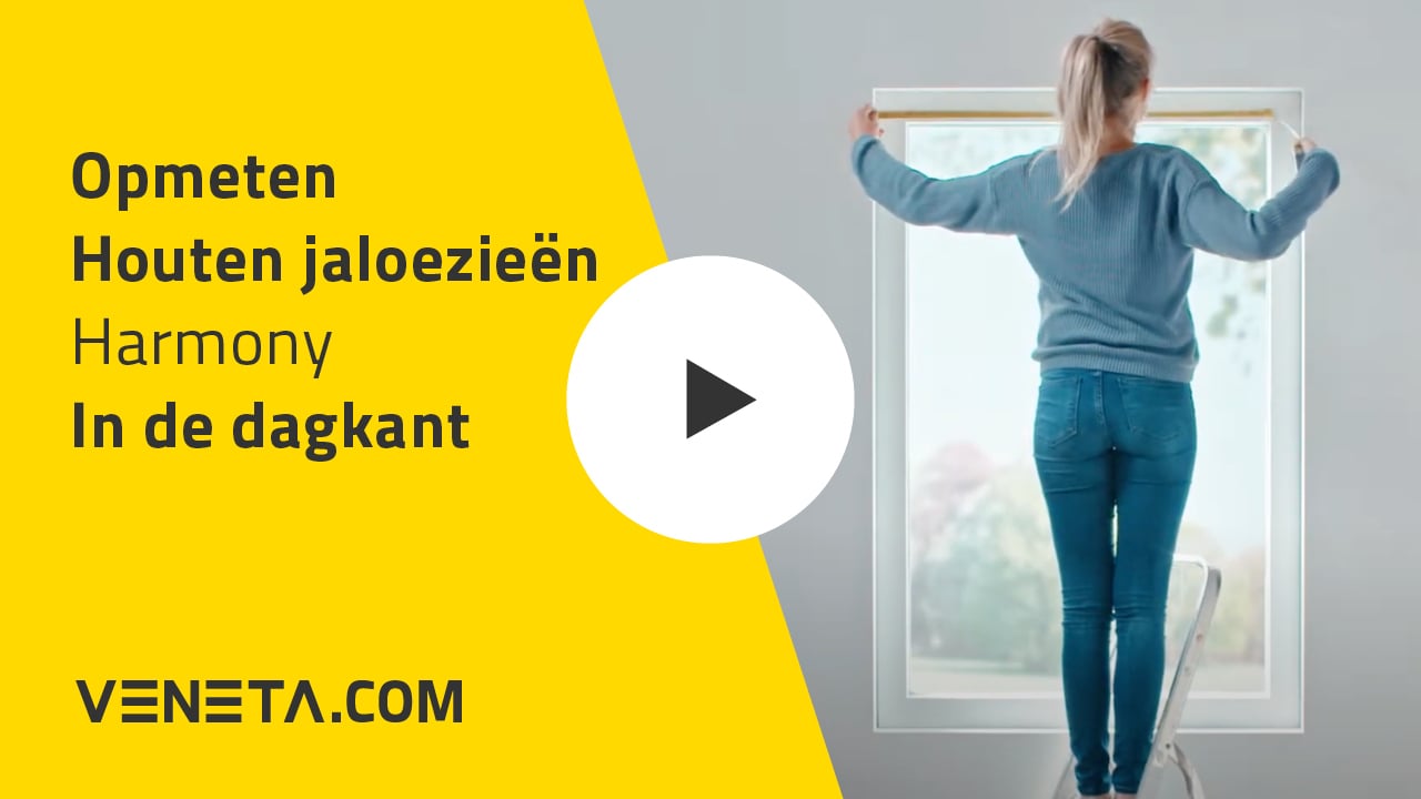 Instructie inmeten houten jaloezieën in de dag