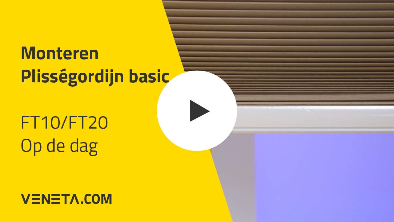 Basic plisségordijnen op de dag
