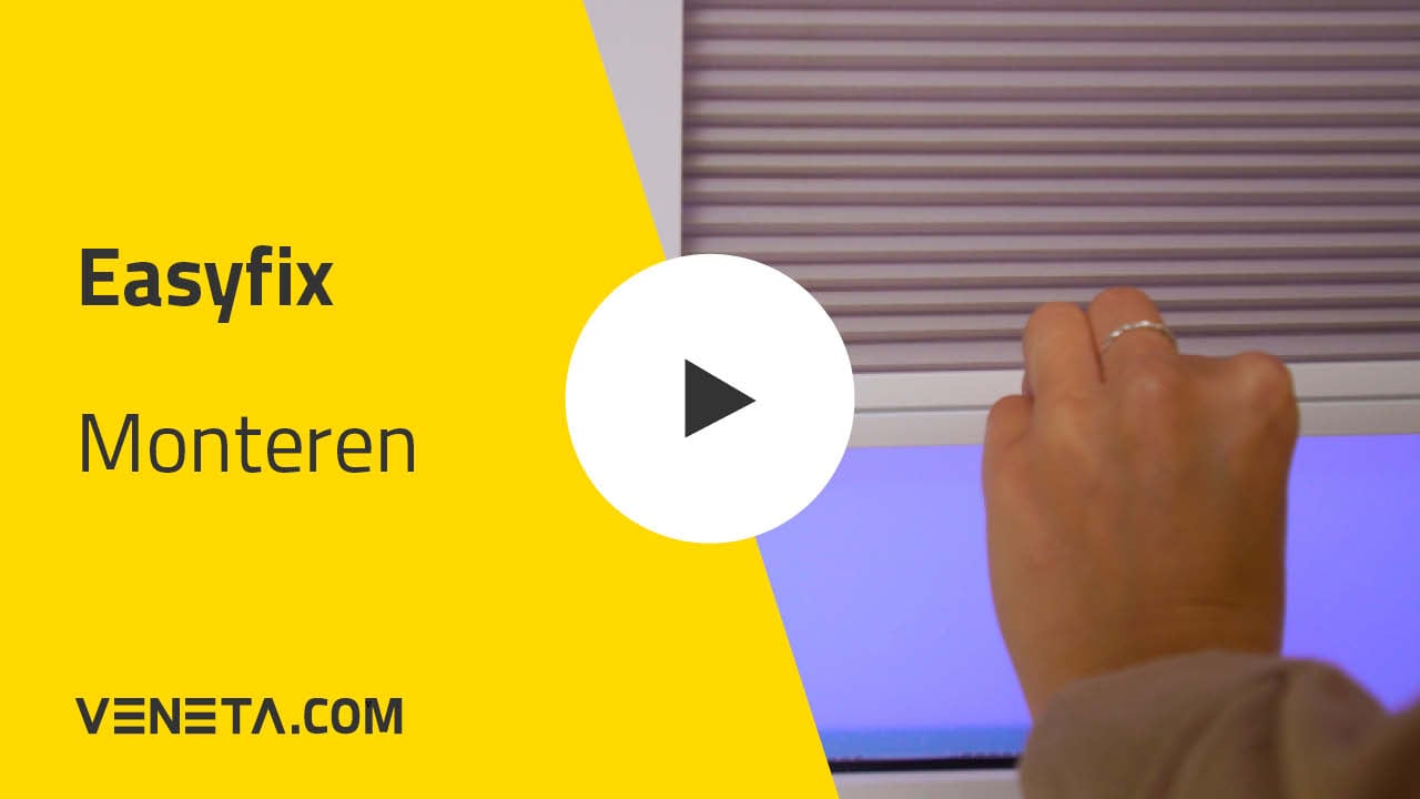 Easyfix plisségordijnen monteren
