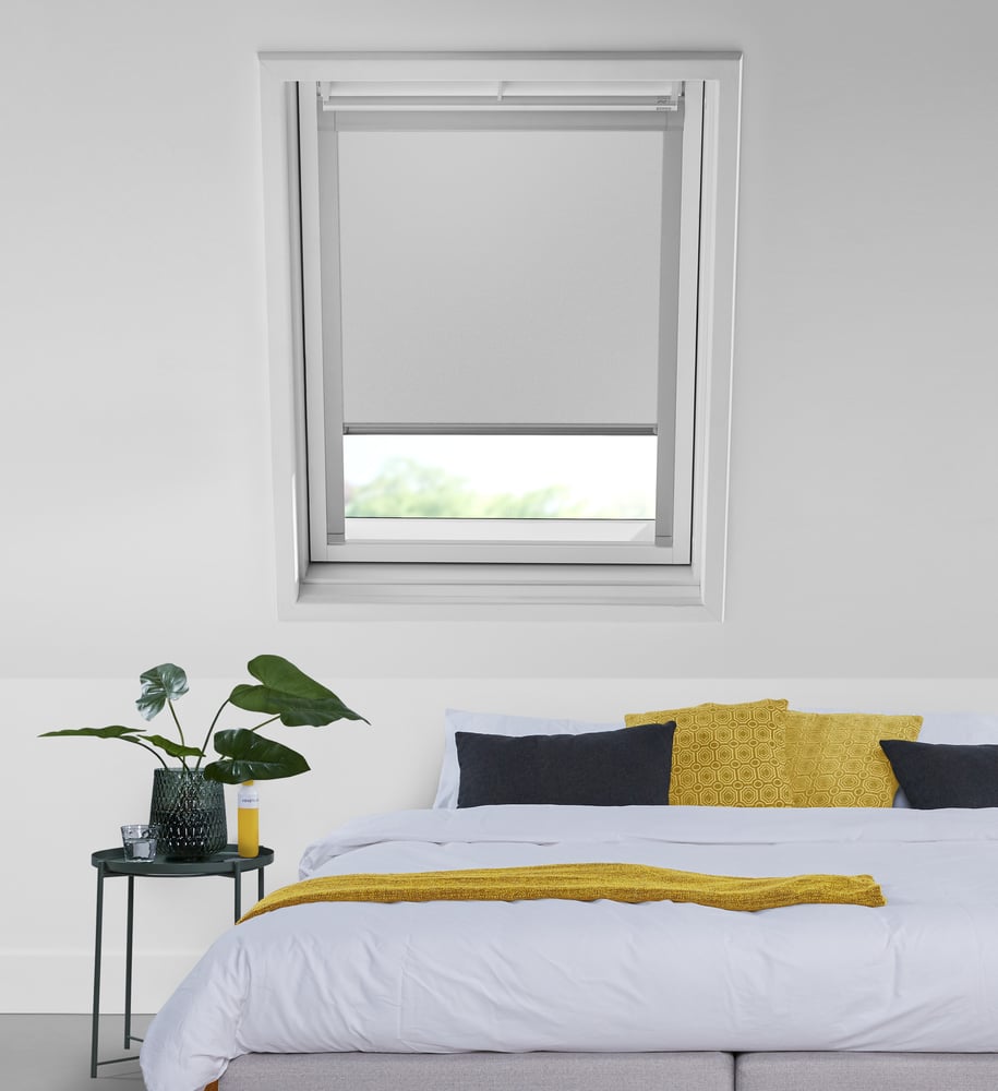 Tagvindue rullegardin til VELUX® - Perle Hvid VE10700