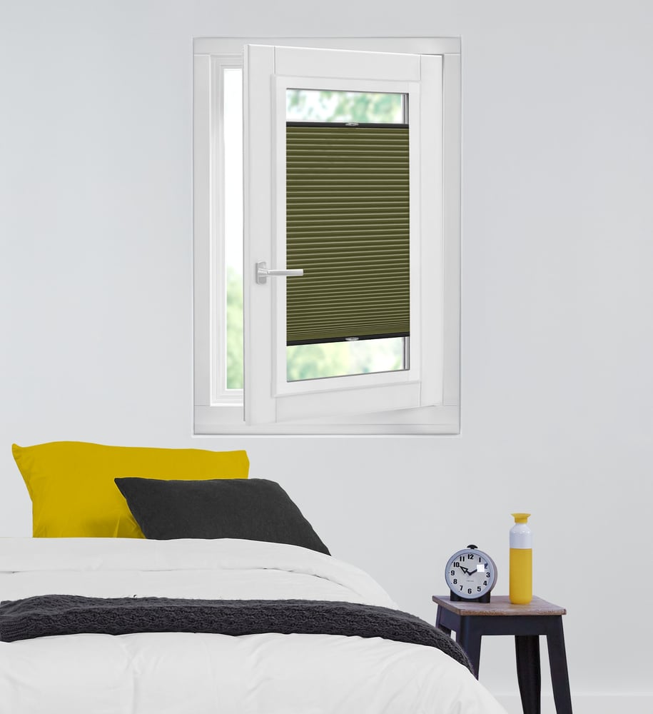Luxury - Plisségordijn - Easyfix - Moss One Tone 7083