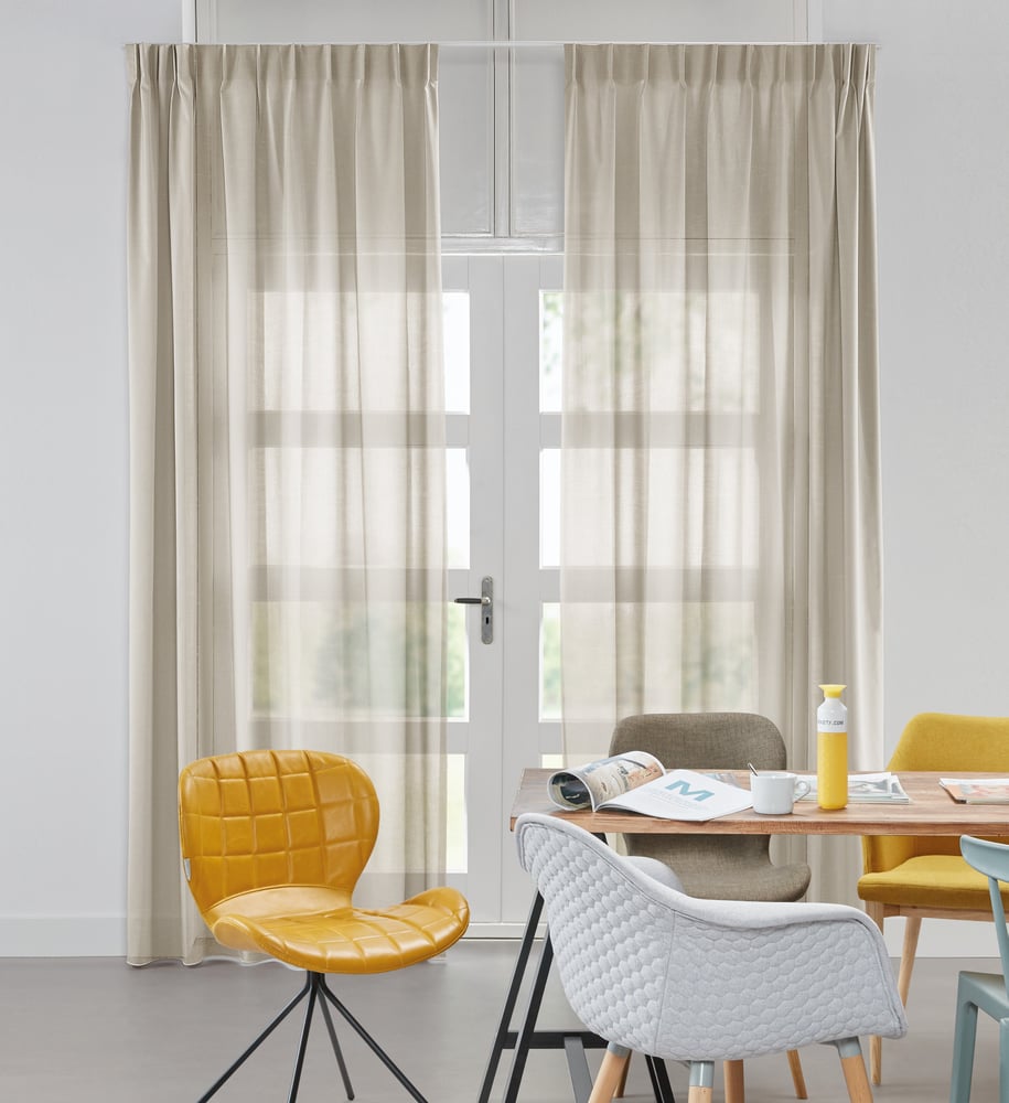 Transparent gardin - Dove Greige 223556