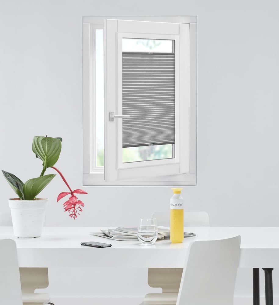 Luxury - Plisségardin - - Anthracite One Tone 7162
