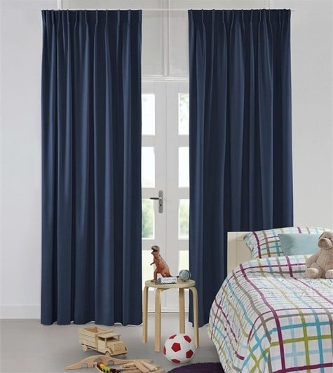 Gordijnen blauw