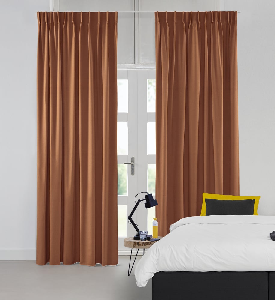 Lysdæmpende gardin - Shimmer Gloss Terra 221507G