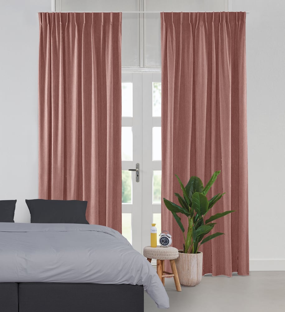 Lysdæmpende gardin - Shimmer Matt Rosa 221508M