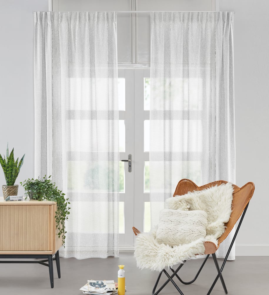 Transparent gardin - Cozy Snow 224972