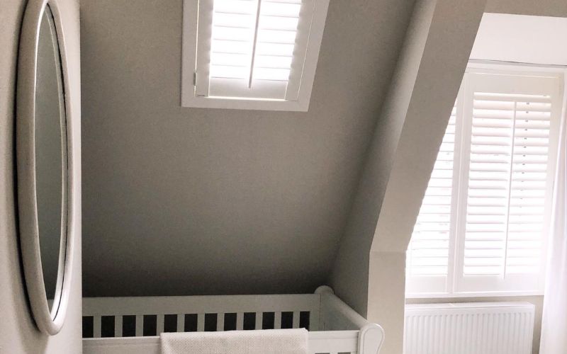 Shutters in babykamer
