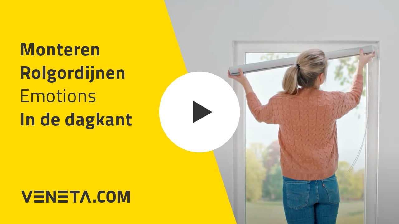 Montagehandleiding rolgordijnen emotions in de dag