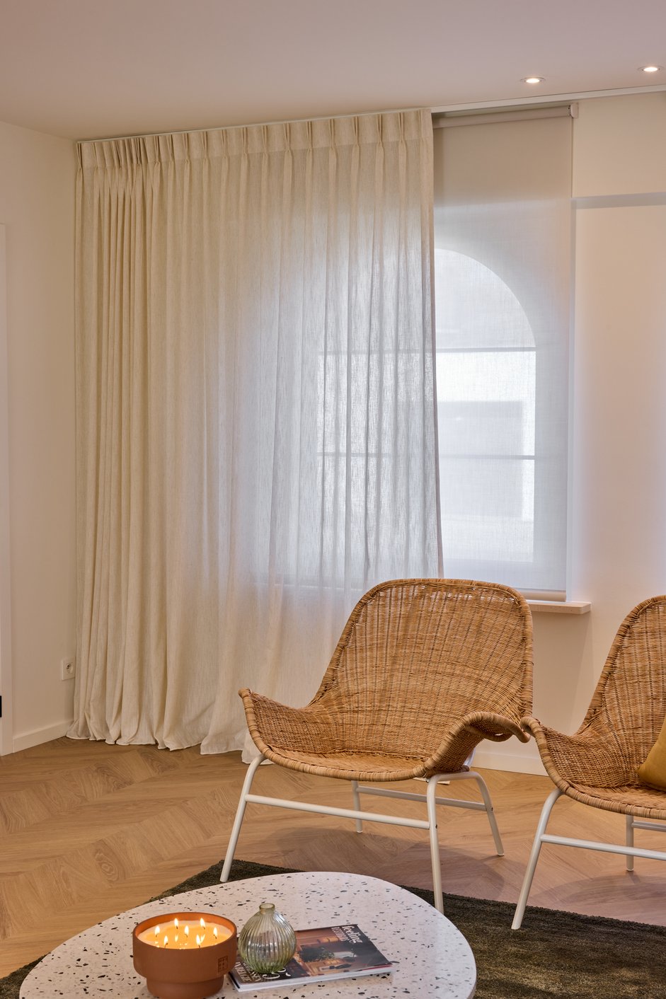 Voile in de woonkamer