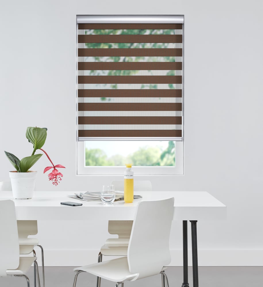 Colors - Duo-Rullegardin - Brun VELX87