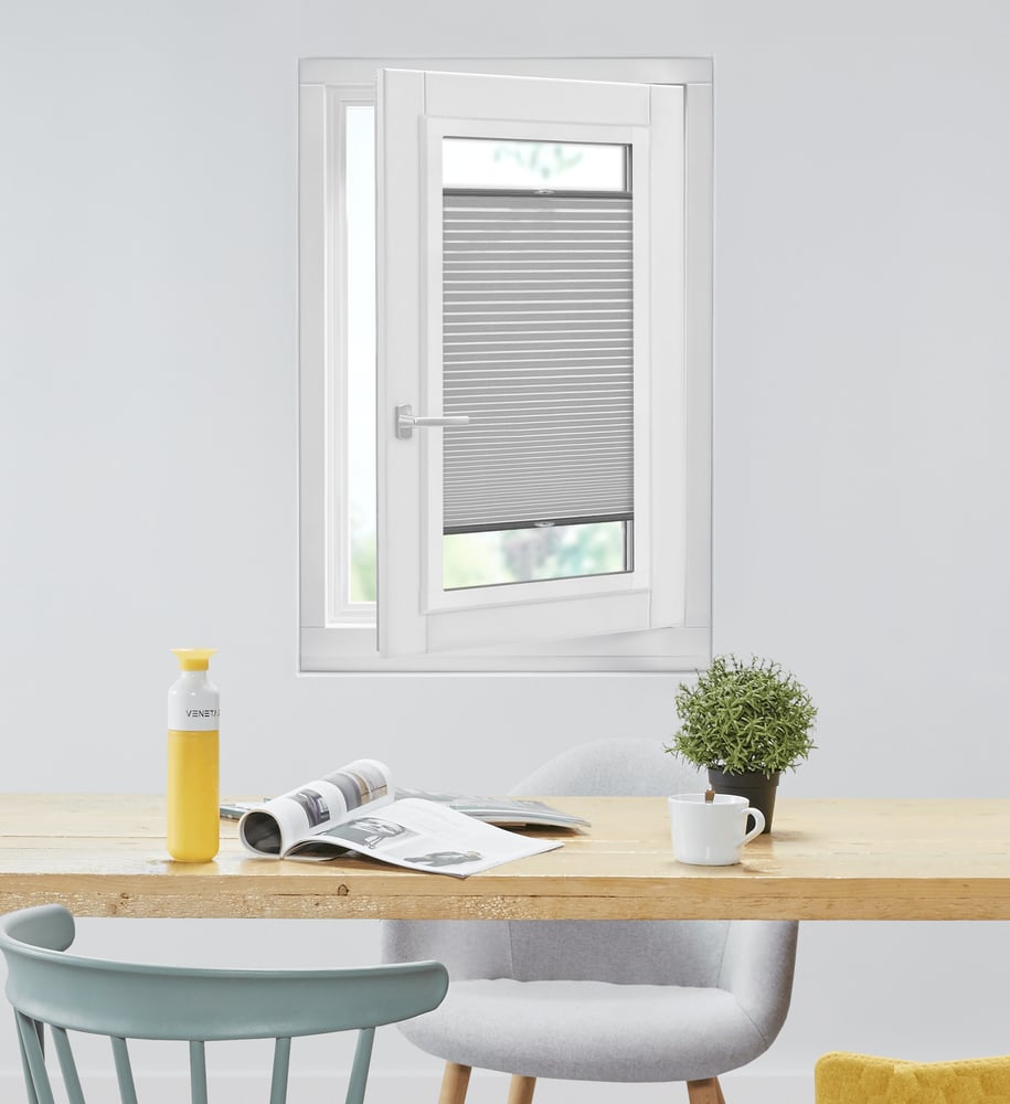 Luxury - Plisségordijn - Easyfix - Anthracite 7062