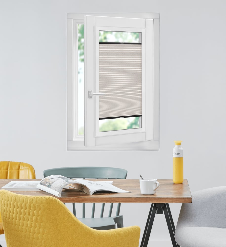 Luxury - Plisségordijn - Easyfix - Walnut One Tone 7048