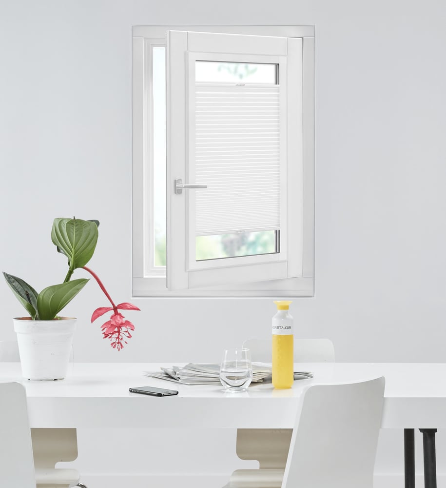 Luxury - Plisségardin - - Chalk 7090