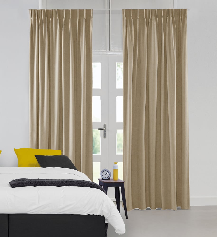 Mørklægningsgardin - Marble Night Camel VMARNG03