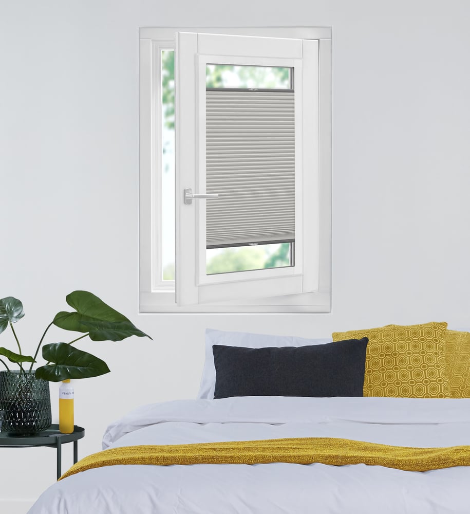 Luxury - Plisségardin - - Platinum One Tone 7085