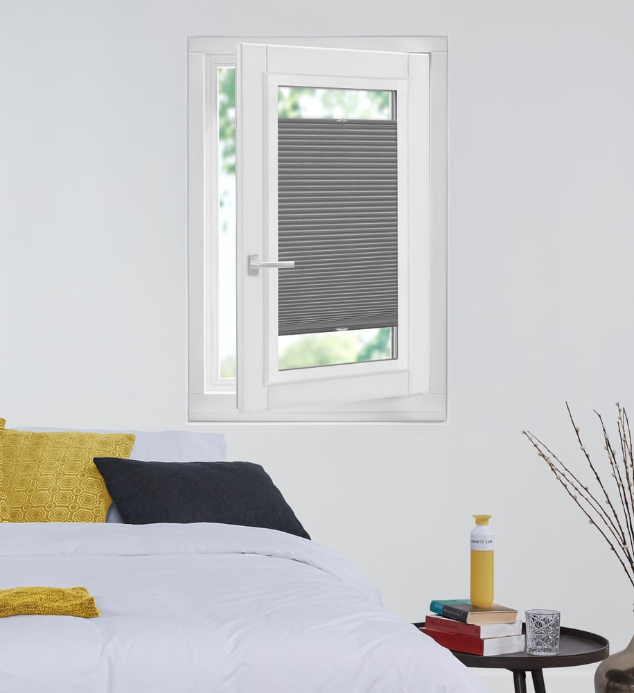 Luxury - Plisségardin - - Anthracite 7072