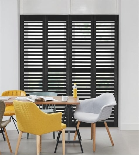 Shutters mat zwart
