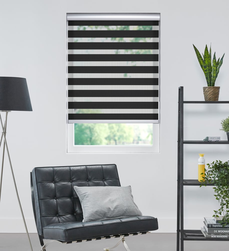 Colors - Duo-Rullegardin - Sort VELX98