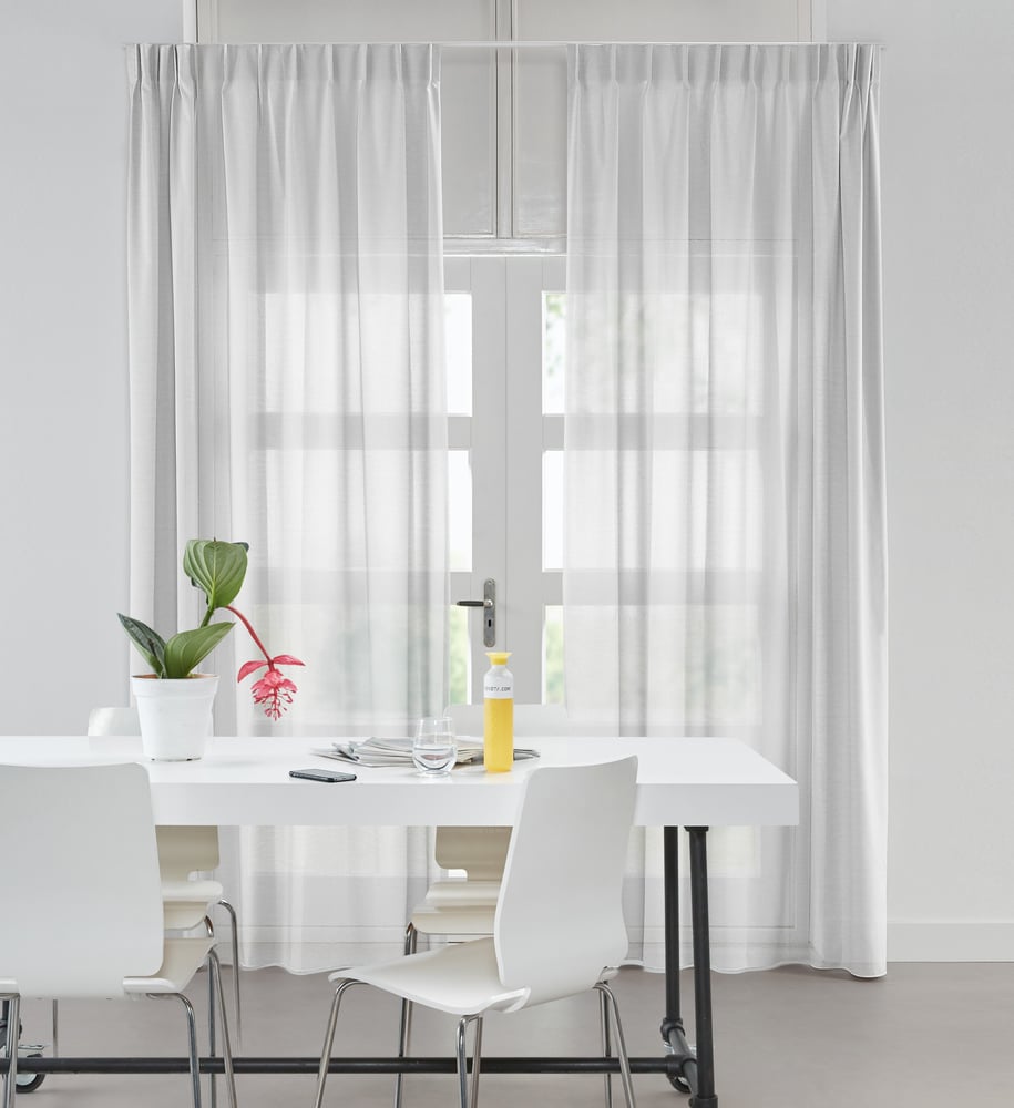 Transparent gardin - Grace Hvid 225900