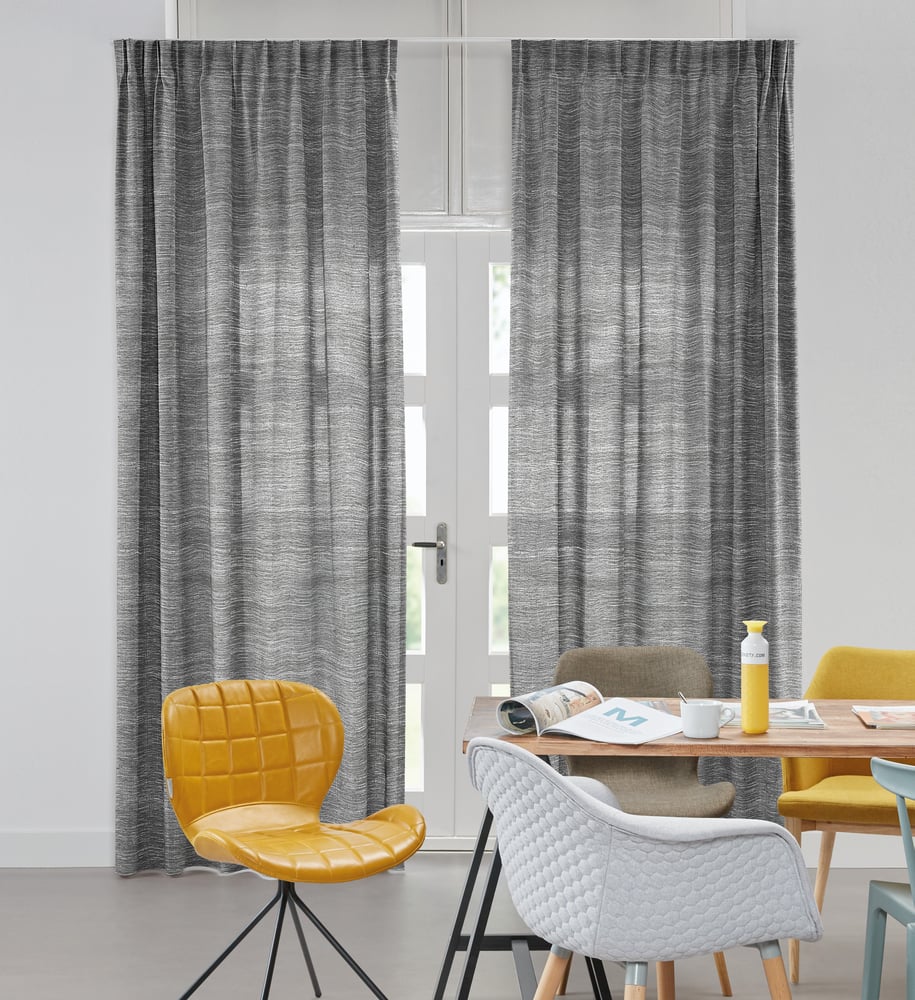 Transparent gardin - Chai Anthracite VCHAG03