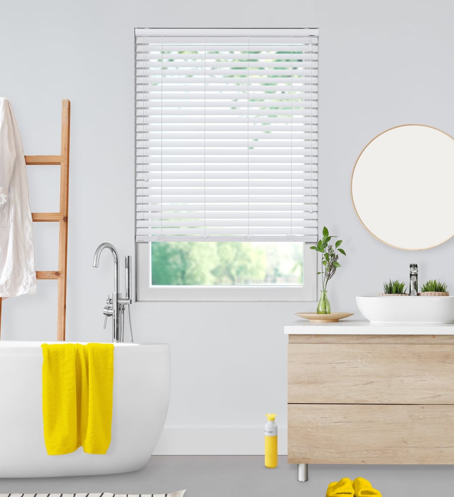 Sensations Deco - Houtlook jaloezie - Zuiver Wit 6016D