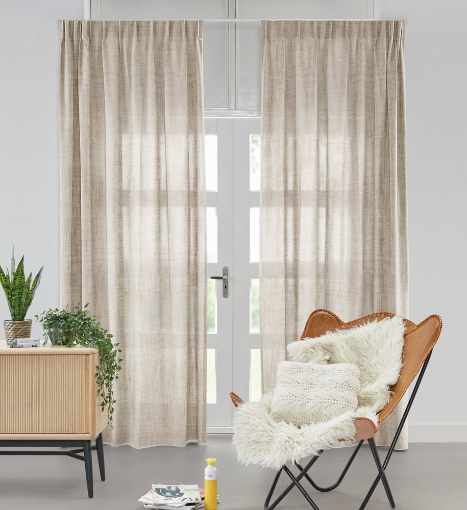 Transparent gardin - Core Taupe VCORG04