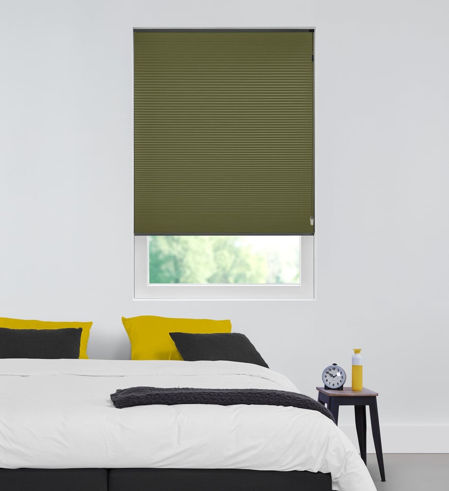 Luxury - Plisségardin - Moss One Tone 7083