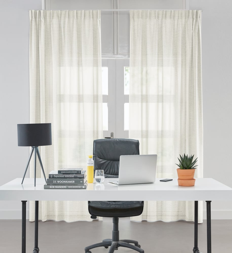 Transparent gardin - Core Elfenben VCORG01