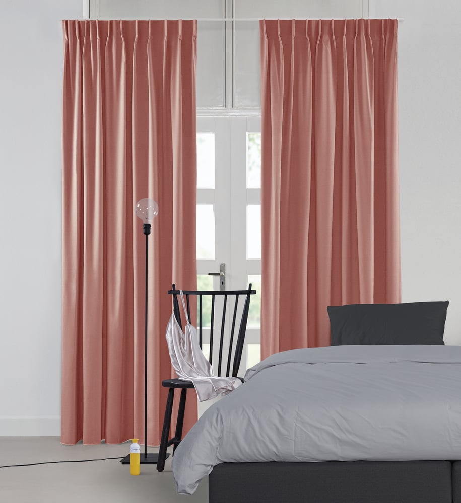 Lysdæmpende gardin - Shimmer Gloss Rosa 221508G