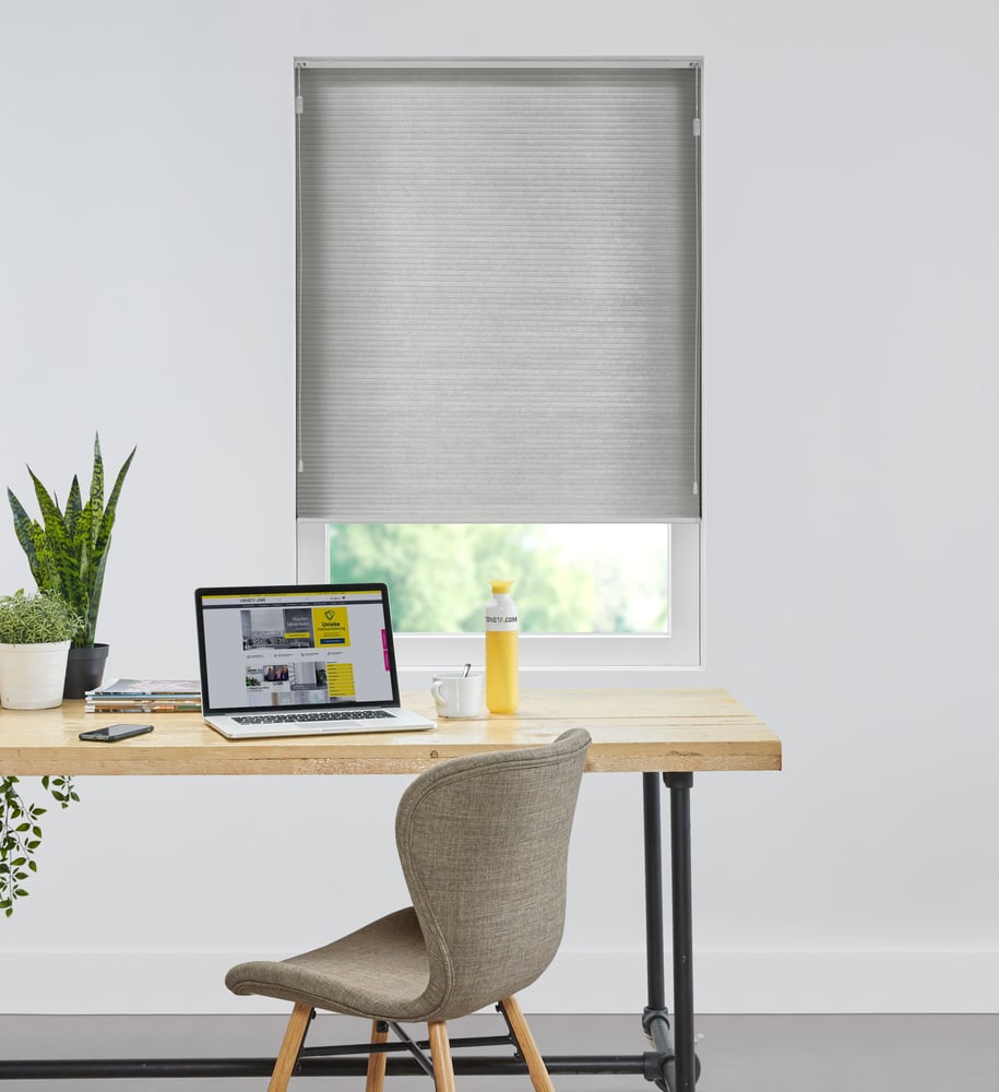 Basic - Plisségardin - Dark Grey B5313