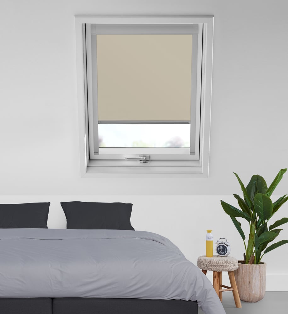 Tagvindue rullegardin til FAKRO® - Beige VE10118