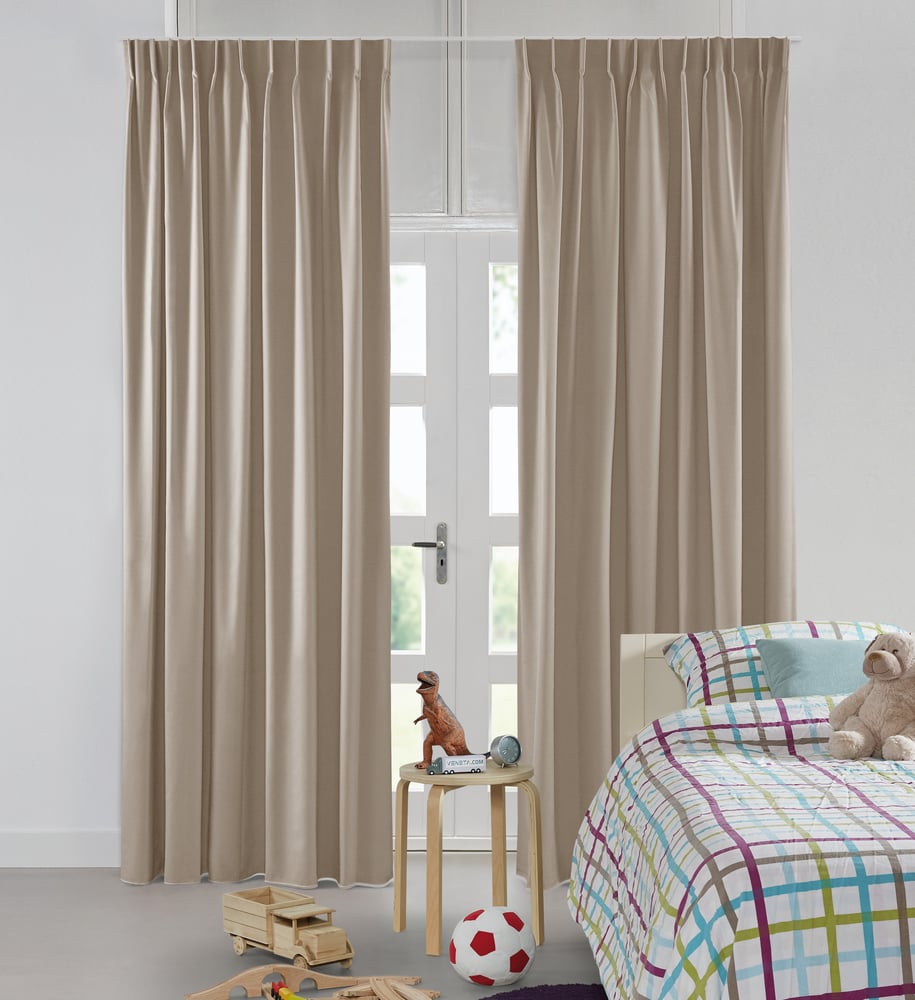 Lysdæmpende gardin - Shimmer Gloss Taupe 221510G