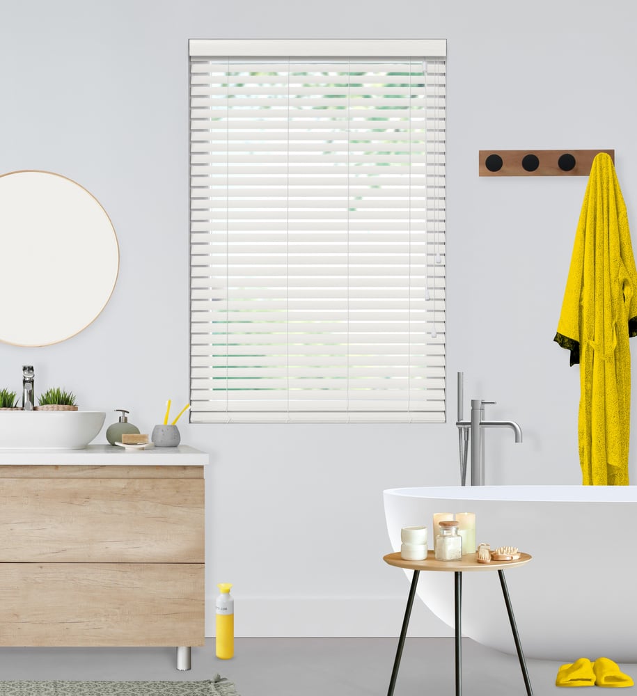 Sensations - Houtlook jaloezie - Wit Met Houtprint 6017E