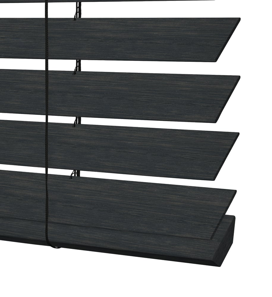 Houten Jaloezie Premium Natural Op Maat - Charcoal ND1203 - Veneta.com