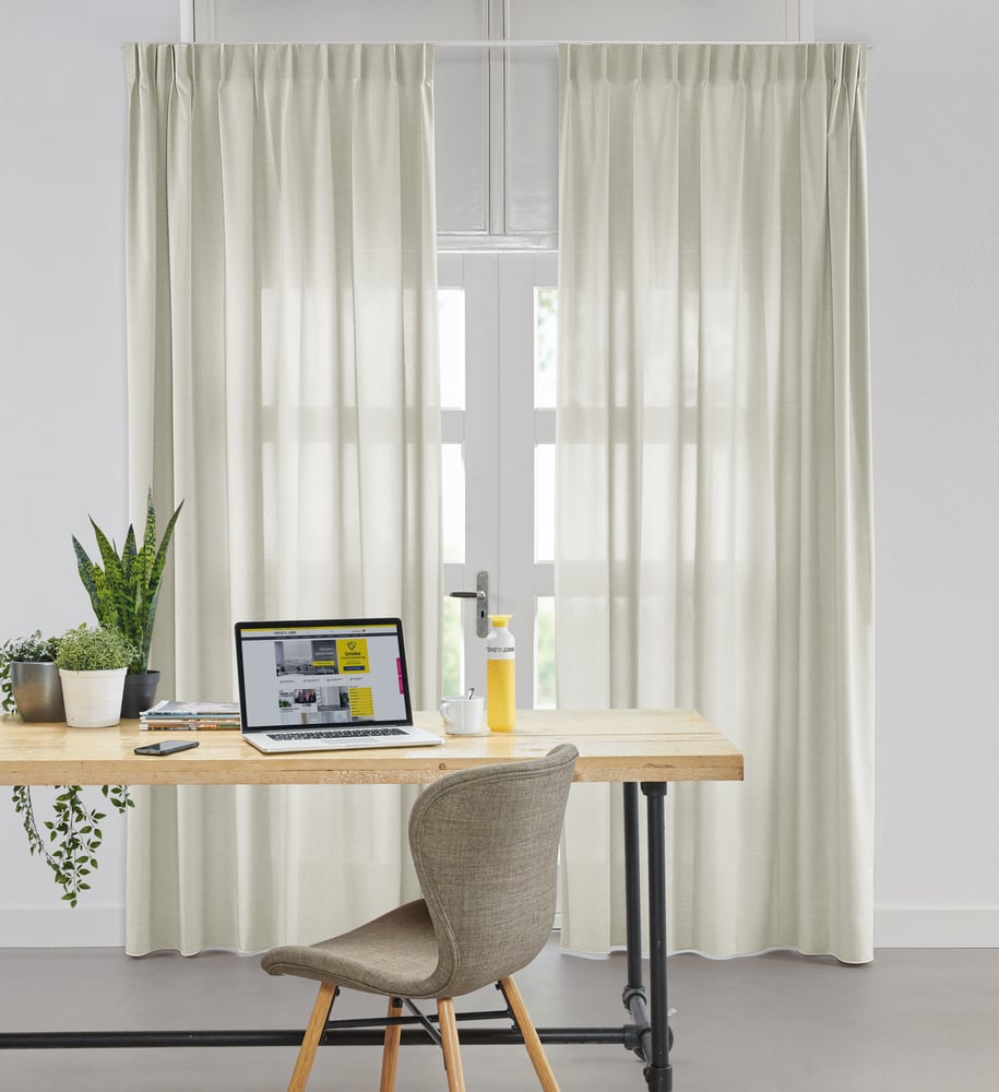 Lysdæmpende gardin - Mineral Hør 215188