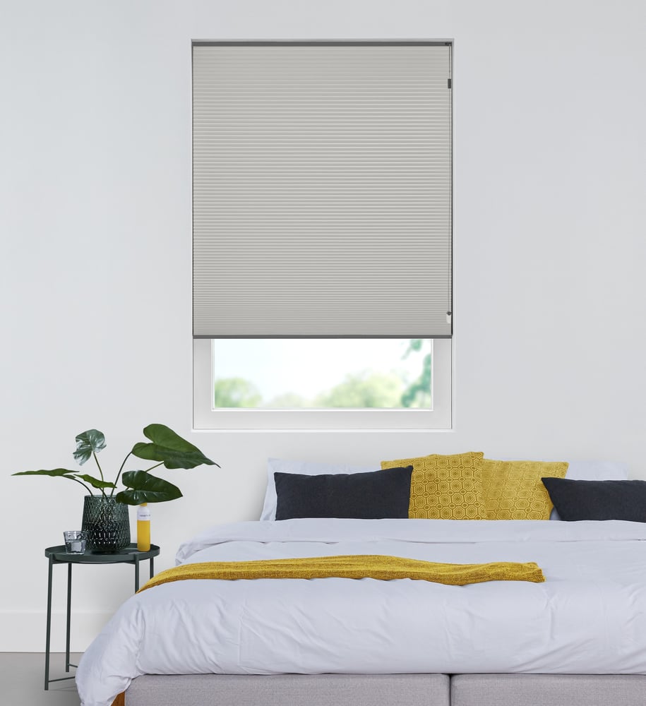 Luxury - Plisségardin - Platinum One Tone 7085