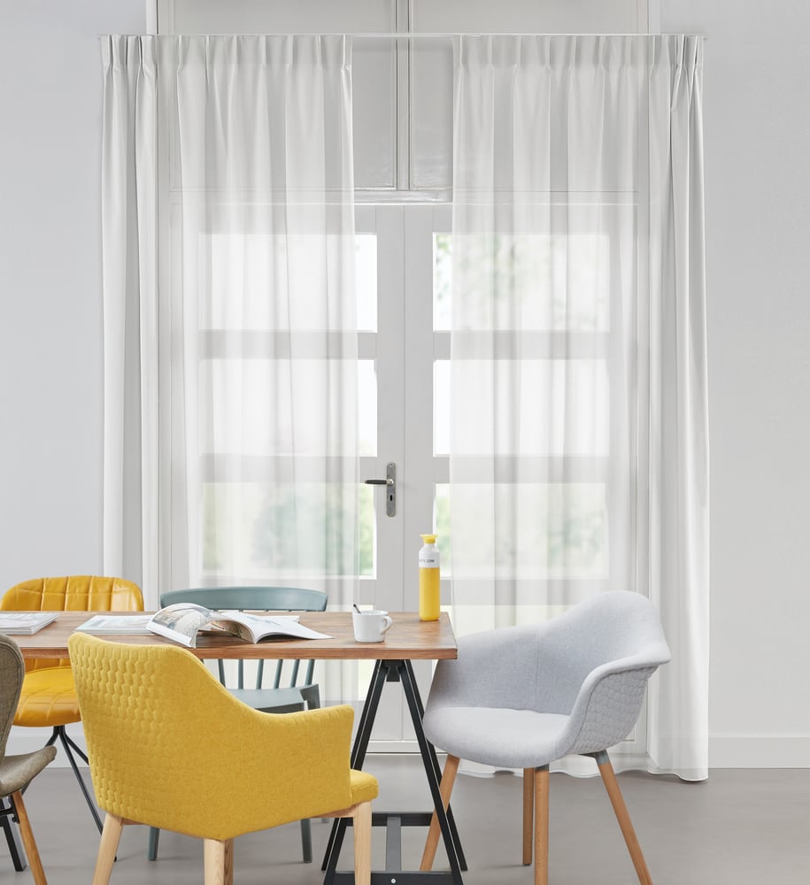 Transparent gardin - Eternal Elfenben 180601
