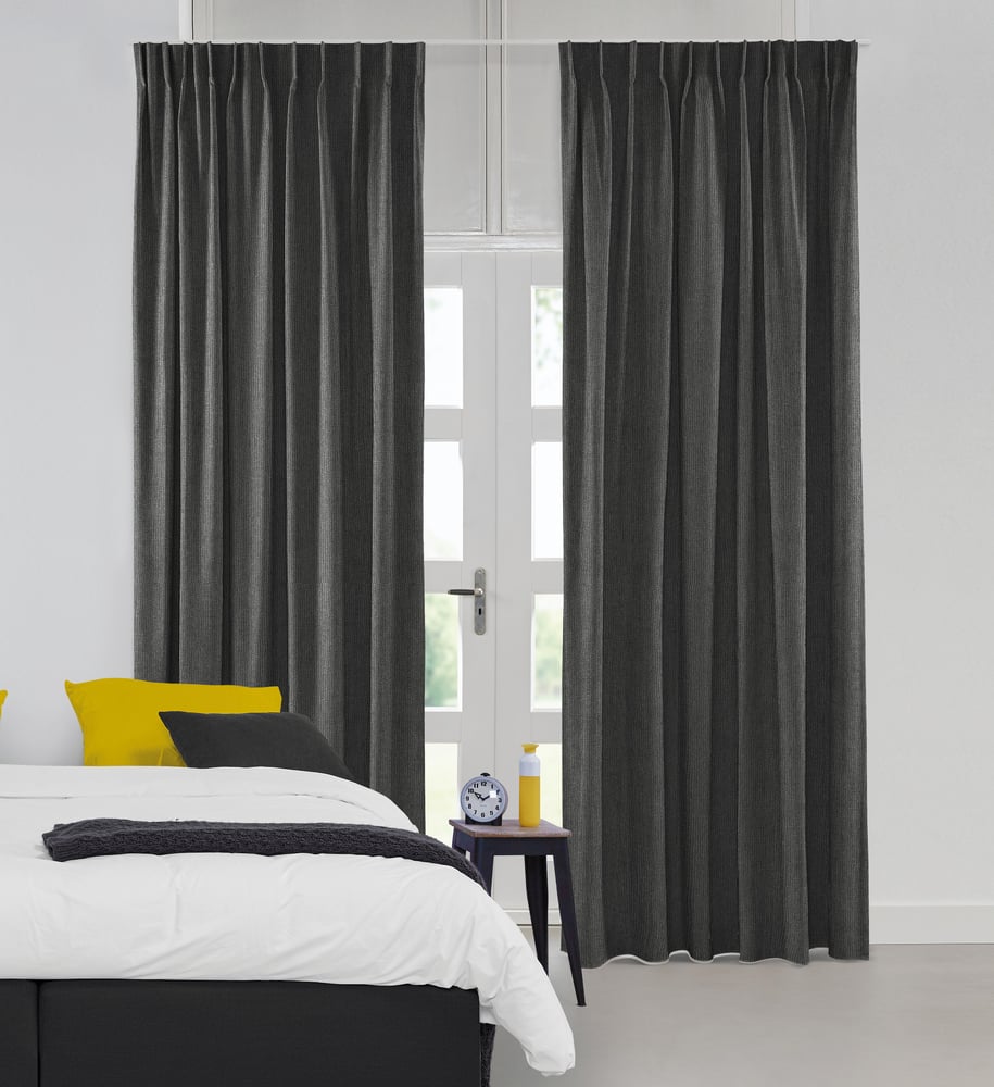 Lysdæmpende gardin - Cloud Charcoal 224302