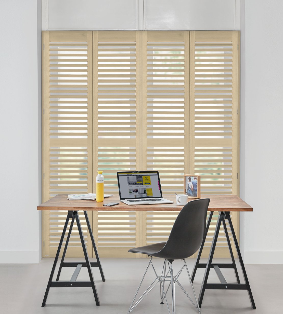 Shutter Silk Shutters Premium Natural Op Maat - Silk Gray NW1109 - Veneta.com