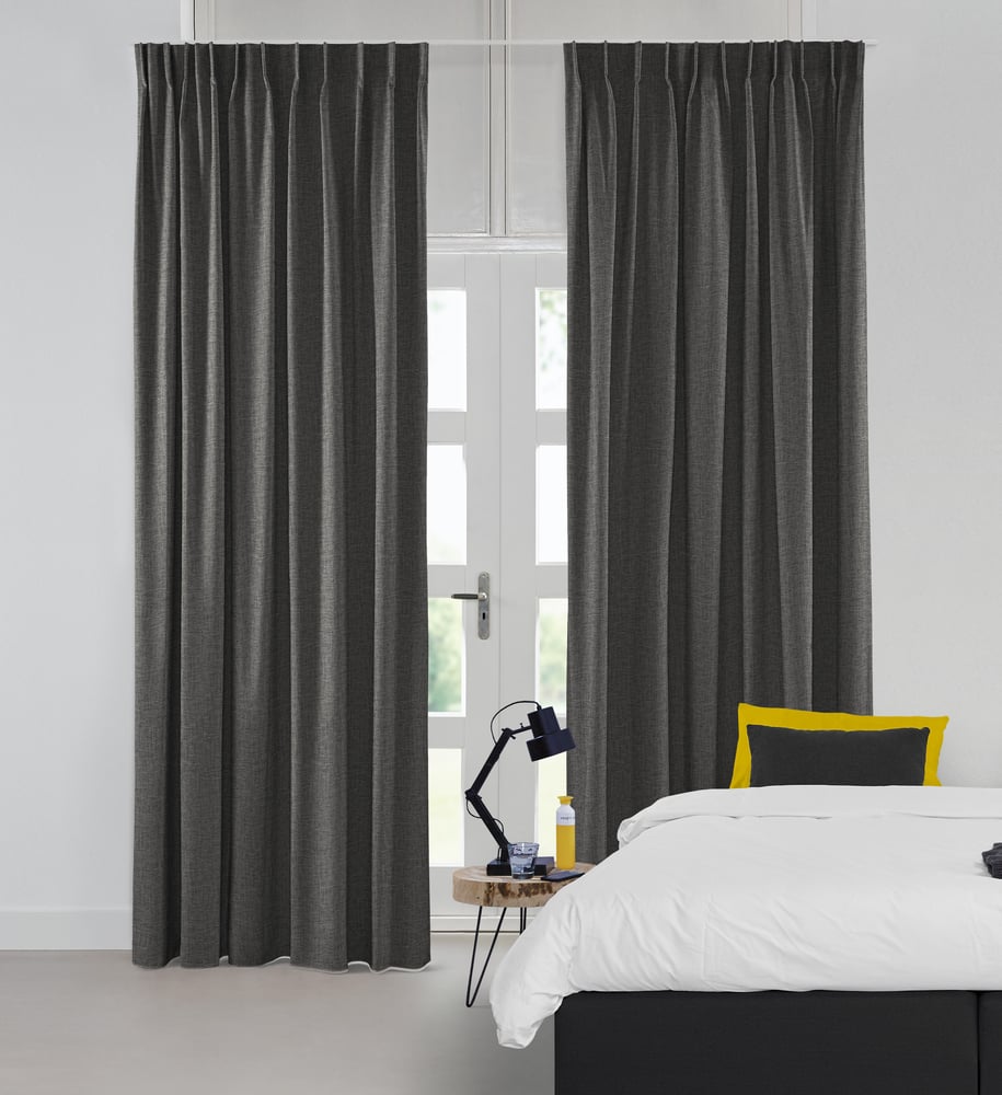 Mørklægningsgardin - Tirza Charcoal 223473