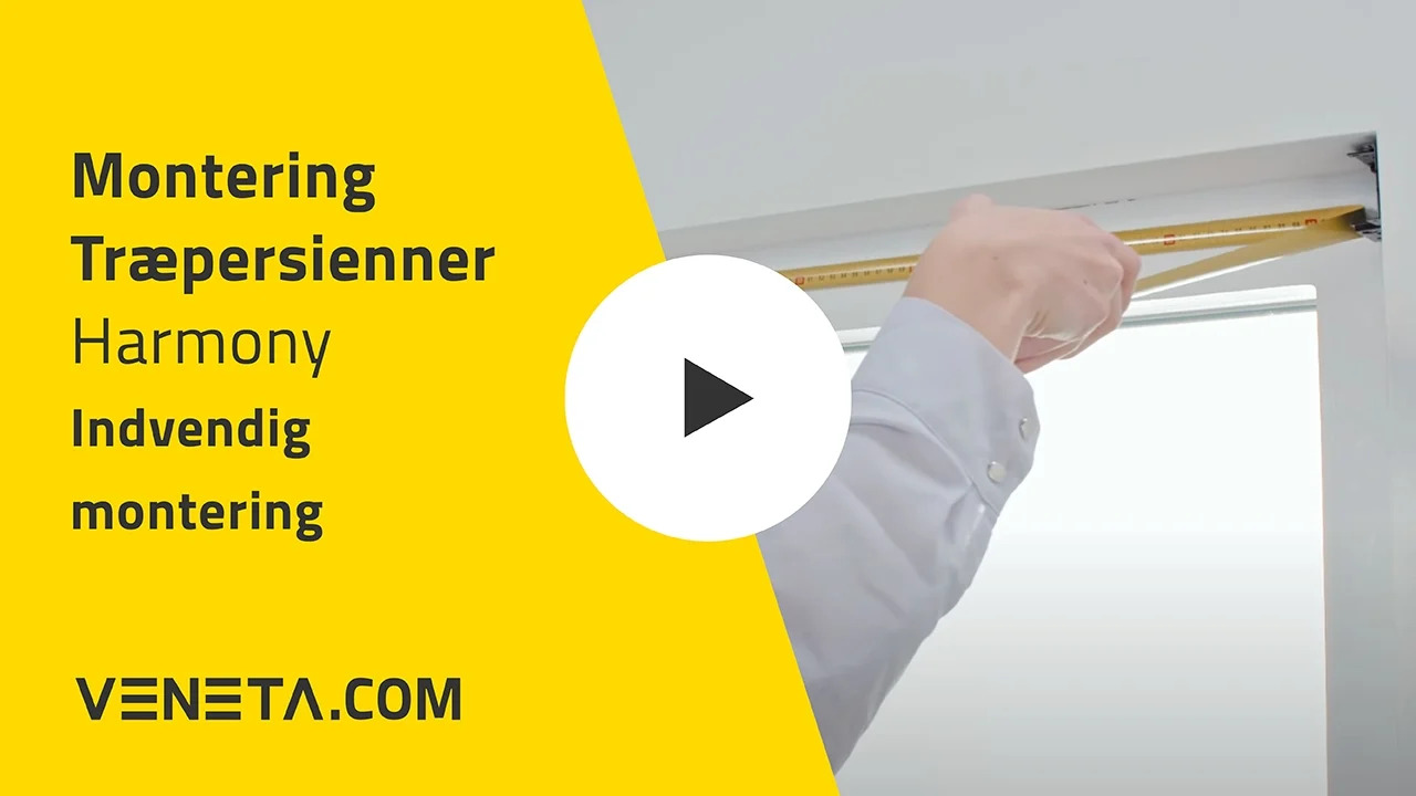 Monteringsvejledning Harmony – Indvendig montering