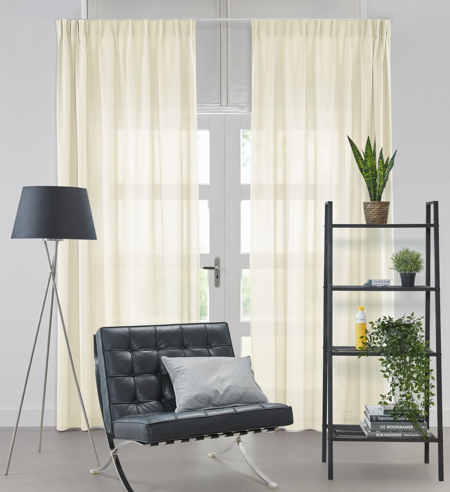 Transparent gardin - Voile Colors Sand VVOCG03